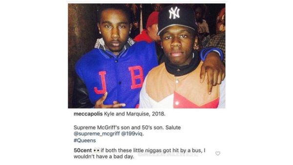 50 Cent Wishes Death Upon Son & Supreme Mcgriff Son After Both Take ...